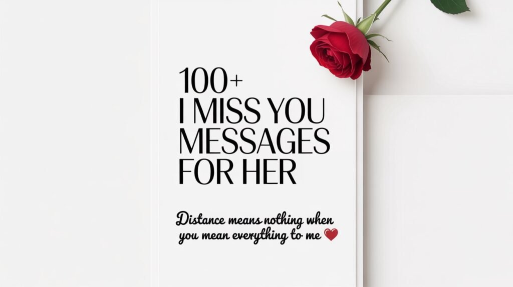 Heart-Touching I Miss You Messages for Her