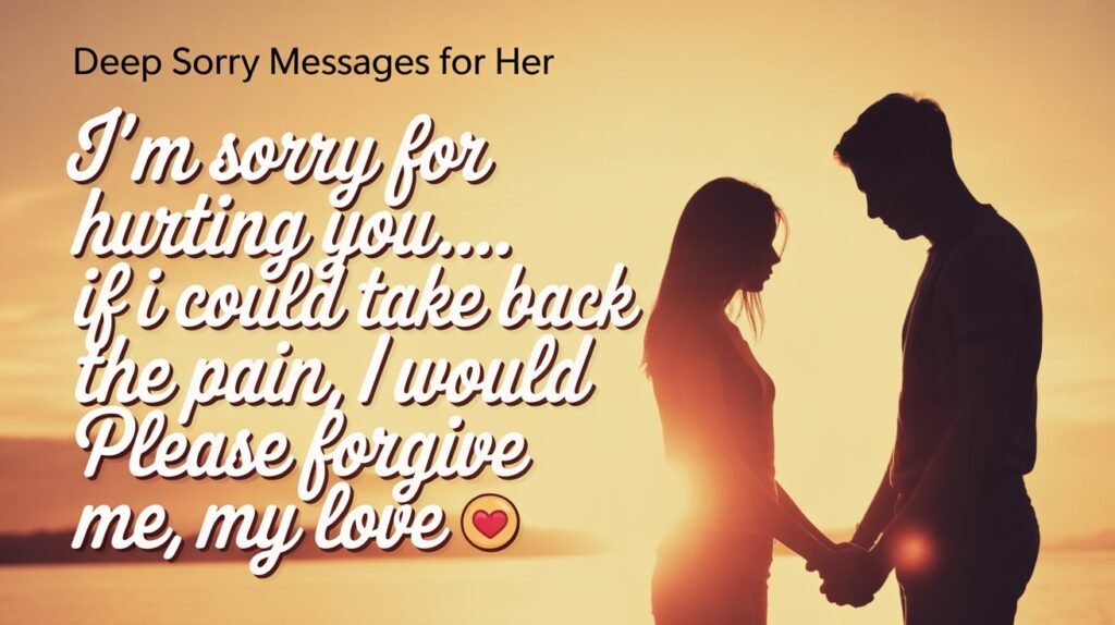 Deep Apology Messages for Her After a Fight That Actually Work