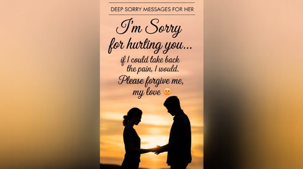 Romantic Sorry Messages to Win Her Heart Back