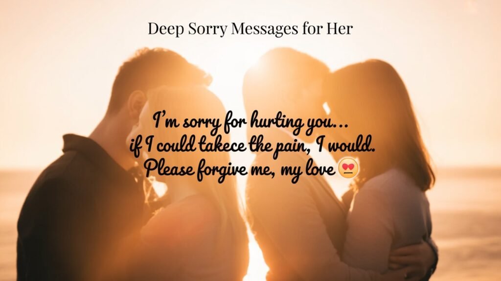 Deep Sorry Messages That Will Make Her Cry