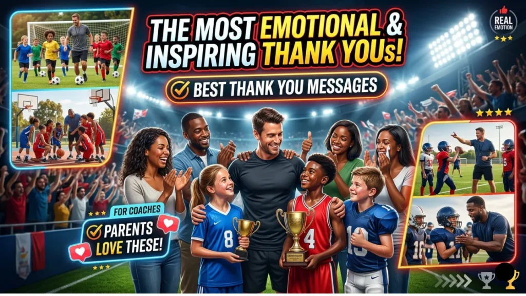 Heartfelt Thank You Messages to Coach for Dedication and Hard Work