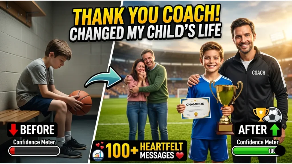 Emotional Coach Appreciation Messages from Parents