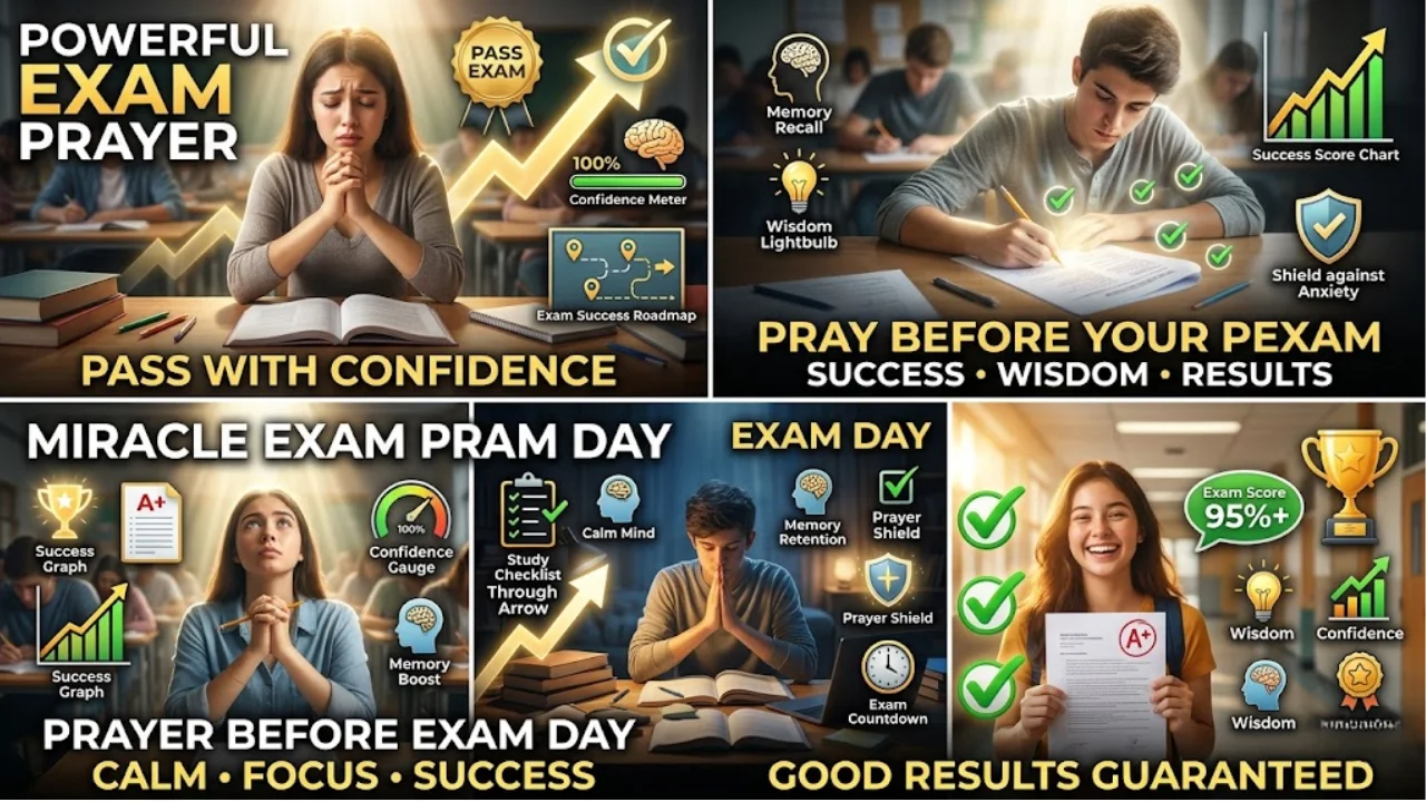 100+ Powerful Prayer to Pass an Exam for Success, Wisdom, Confidence & Good Results